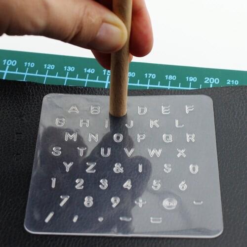DIY Leather Stamp Alphabet Letter Number Stamper Set Plastic Leather Tool Wax Seal Stamp Leather making stamp tool