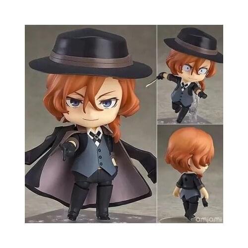 10m Nakahara Chuuya Bungo Stray Dogs q version action figure collection toys Christmas gift with box
