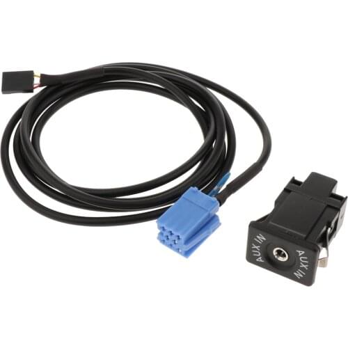 AUX Cable,Car AUX Switch Socket with Wire Harness Cable Adapter for Mercedes A B Viano Vito Sprinter smart 450