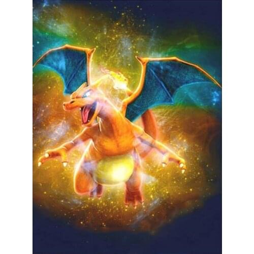 Full SquareRound drill diamond Painting cartoon Pokemon 5D DIY diamond embroidery mosaic Decoration painting