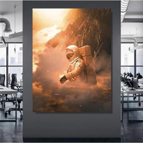 HD Print Painting New Style Poster Astronauta Home Decor Cool Canvas Poster Modular Pictures Modern Living Room Frame Wall Art