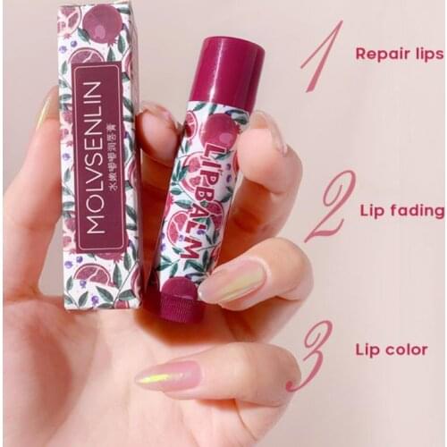 Cute Moisturizing Color Changing Lip Balm Lasting Fruit Skin Care Lipstick Anti Aging Dead Skin Lip Makeup Beauty Lip Tint TSLM1