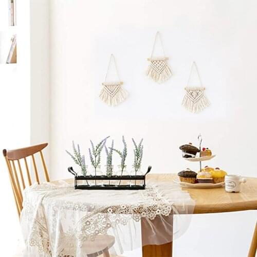 Mini Tapestry Macrame Wall Hanging,Boho Decoration Nursery Home-Living , Bedroom Headboard Home Decor Gothic Home Decor