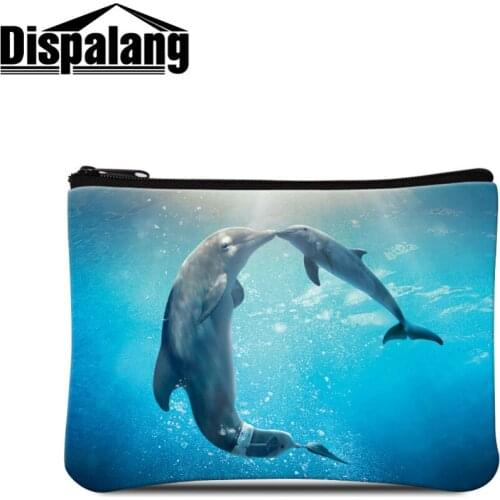 3D Prints Animal Elements Photo on Mini Coin Purses DIY Personiltion Bag Small Wallet for Boys Little Female Cosmetic Pouch