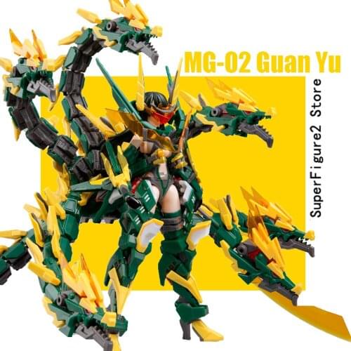 MS General MG-02 1/10 GUAN YU Deluxe Version Assembly Model Kits Gift PVC Machine Mecha Dragon Girl Action Figure Toy