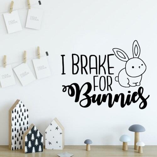 Cartoon I brake for burning Wall Decal Living Room Removable Mural For Kids Rooms Home Decor Wall Decoration Murals