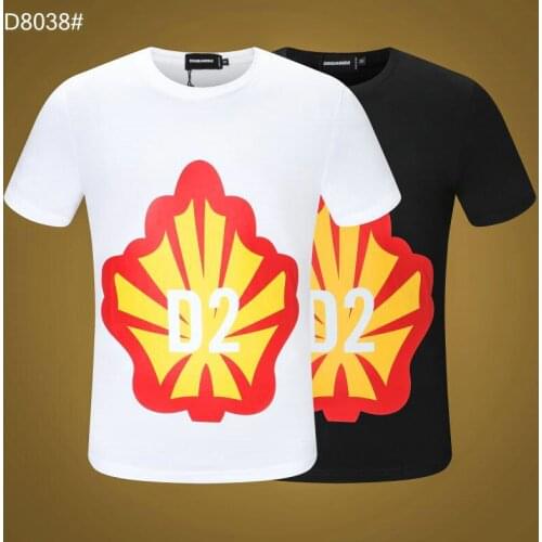 DSQUARED2 Mens Printed Letters Clothing High Street Hip Hop Pure Cotton Tee T-Shirt Big Size M TO XXXL