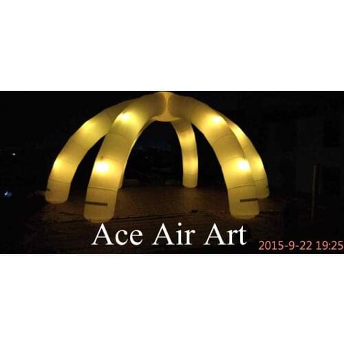 2016 new event inflatable spider tent with led lighting,inflatable dome tent for party decoration