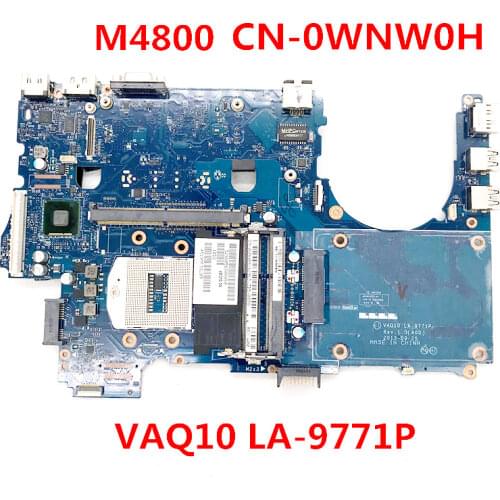 High quality M4800 Laptop motherboard CN-0WNW0H 0WNW0H WNW0H VAQ10 LA-9771P 100% full Tested