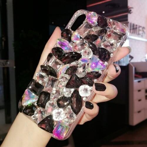 Luxury Crystal Gem Rhinestone Cases For Xiaomi Redmi5 6 4X 4A 5A 6A Note4 5 6 7 Pro Note4X 5A Soft Edge Clear Phone Case Cover