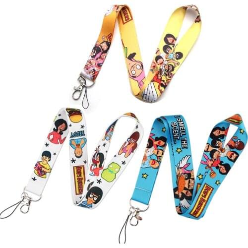 Cartoon mobile phone lanyard key chain sling ID neckband sling mobile phone anti-lost lanyard student ID neckband