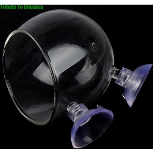 Aquarium Decoration Fish Tank Mini Crystal Glass Pot Water Potted Planting Cylinder Cup Aquarium Accessories