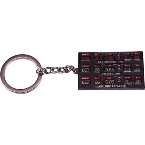 Your travels will always be in style with this Back To The Future Keychain! Featuring the Time Circuits as seen in the DeLorean