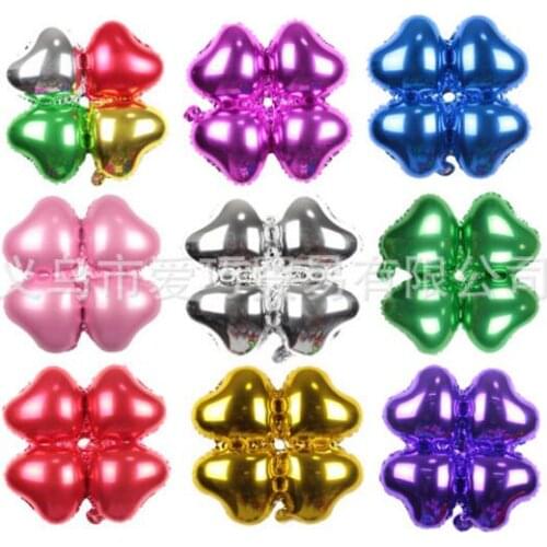 Party Favors The 18 inch aluminum film balloon clover heart-shaped opening celebration wedding Foil Balloons