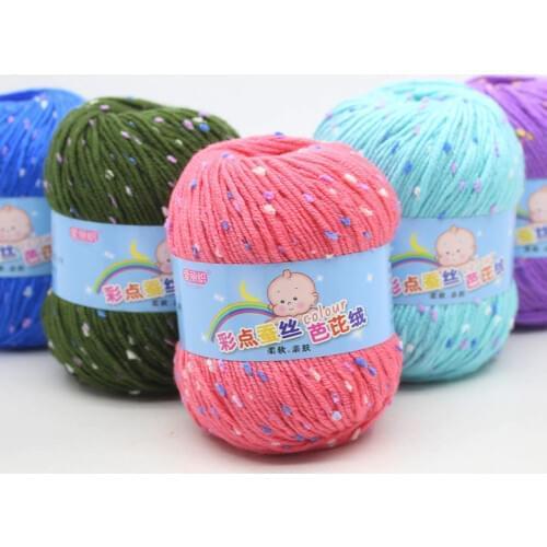 High Quality Baby Cotton Cashmere Yarn For Hand Knitting Crochet Worsted Wool Thread Colorful Eco-dyed Needlework