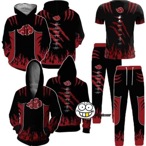 Anime ruto Japan Clothes Costumes Jackets Men Hoodies Sweatshirts Clothes Uzumaki Deidara Haruno Sakura Hat Clothing Tops