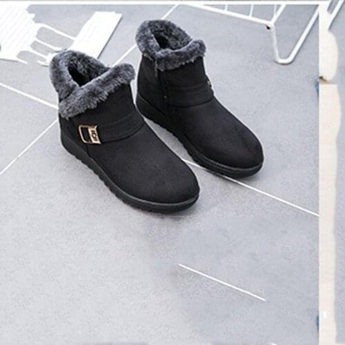 New Old Beijing Cloth Shoes womens Plus Size Warm Cotton Boots middle-aged Elderly Snow Boots Female Mother Shoes Cotton Shoes