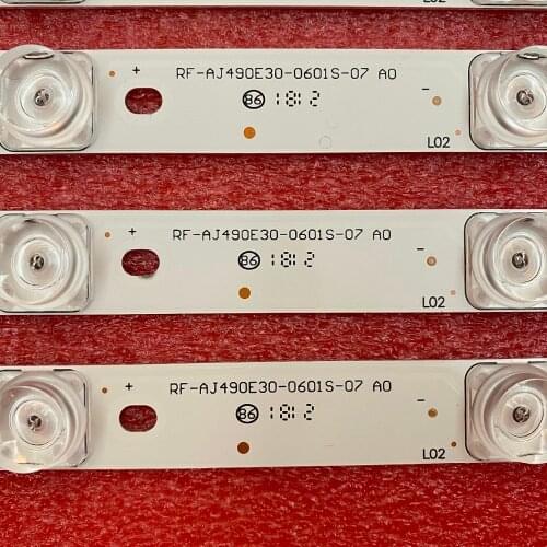10 PCS/set 493mm LED backlight strip for Sharp LC-49CUF8462ES 49CUGB362KS LC-49CUF8372ES LC-49CUF8472ES RF-AJ490E30-0601S-07 A0