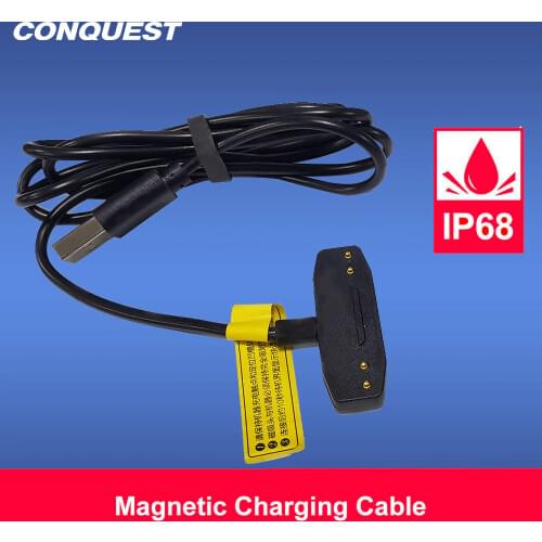 100% Original magnetic cable for CONQUEST S16/S8 / S11 / S12Pro fast charging for Rugged smartphone USB magnetic charging cable