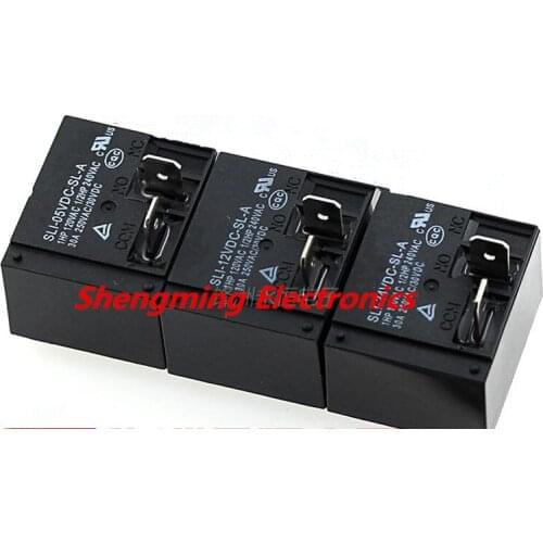 2pcs 4pins SLI-05VDC-SL-A SLI-12VDC-SL-A SLI-24VDC-SL-A 30A 250VAC Relay