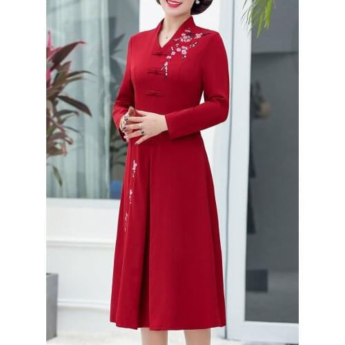 2021 chinese dress silk dress women flora print chinese traditional dress cheongsam qipao chinese oriental chiffon dresses