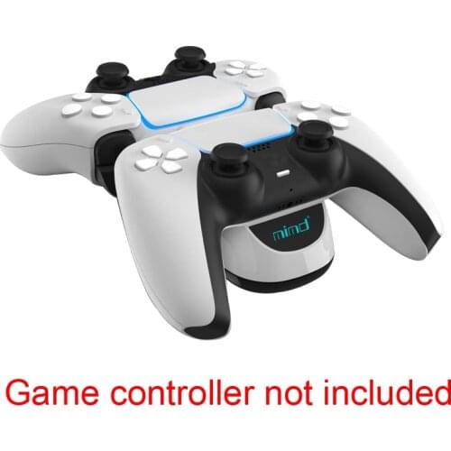 50pcs Fast Charger for PS5 wireless controllers Dual USB Type C Charging Dock Station Cradle with LED Indicator Light