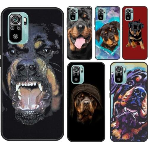 Cute Rottweiler Dog For Xiaomi Redmi Note 9 Pro Note 10 Pro 7 8 9S 8T Back Cover For Redmi 9T 9C 9A K40 Case