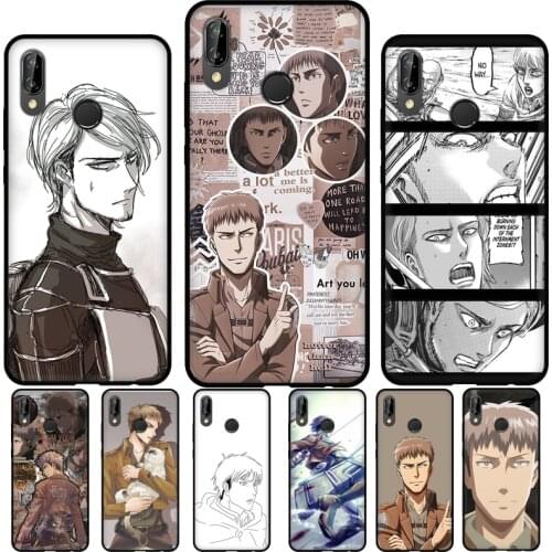 Jean Kirstein Attack on Titan Soft Phone Case For Huawei P20 P30 P40 Lite Mate 10 20 Pro P Smart 2019 2021 Back Cover