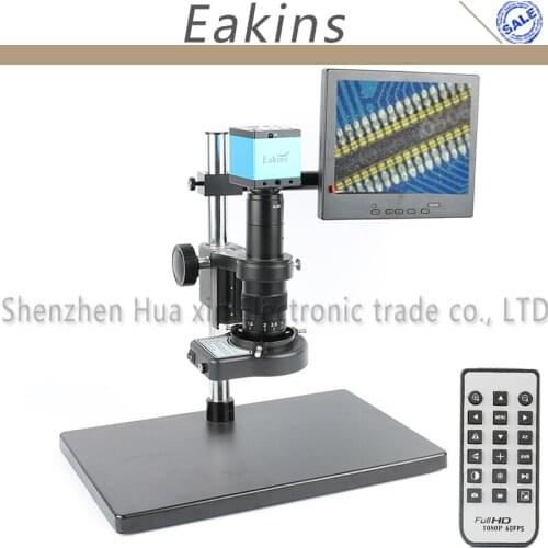20MP 1080P HDMI USB Digital Industry Video Microscope Camera Set TF Card Recorder IR Remote Controller For Electronic PCB Lab