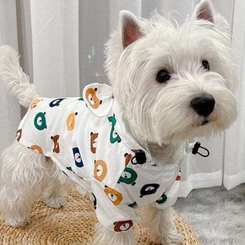 Pet Dog Raincoat Pug French Bulldog Clothes Waterproof Clothing for Dog Rain Jacket Poodle Bichon Schnauzer Welsh Corgi Raincoat
