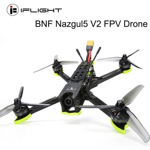 IFlight Nazgul5 V2 240mm 5inch 4-6S FPV Drone BNF W/ SucceX-E F7 45A stack / XING-E Pro 2207 Motor /RaceCam R1 Mini 2.1mm Camera