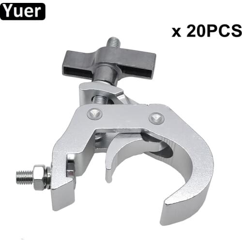 20Pcs/Lot Stage Light Hook Par Light Clamp Aluminium Material Moving Head Light With Dia.38~51mm Tube DJ Disco Light Equipment