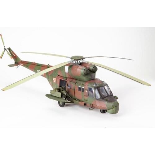 1:33 Scale Polish W-3 Sokol Helicopter DIY Handcraft PAPER MODEL KIT Puzzles Handmade Toy DIY