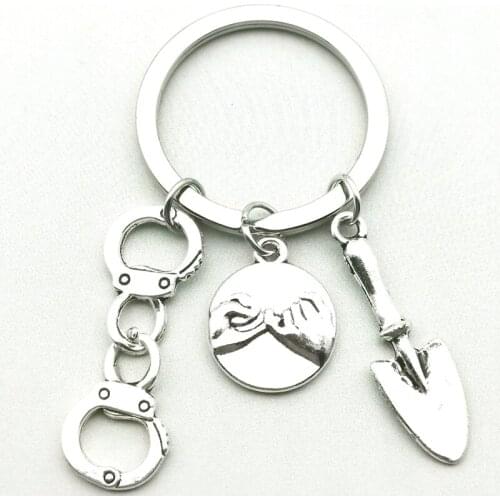 Best Friends Handcuffs Hand Hook Hand Key Series Mini Jewelry Friendship Combination Keychain