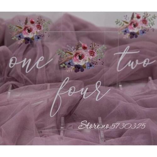 Wedding Table Numbers Table Number Sign Wedding Numbers Acrylic Table Numbers Table Number Wedding Wedding Table Decoration