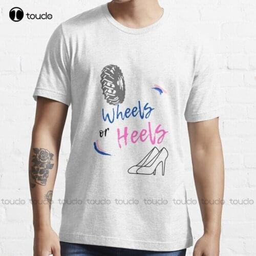 New Wheels Or Heels 8 T-Shirt Cotton Tee Shirt S-5Xl