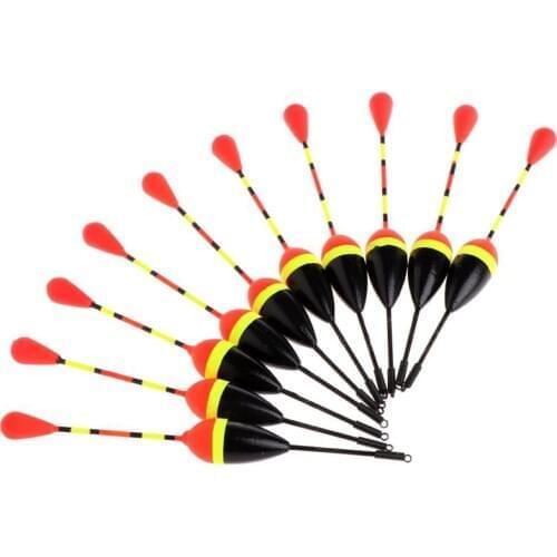 Free shipping Wholesale 10pcs/set Fishing Floats Vertical Buoy Bobber for Carp Fishing Fishing Tackle Accessories 11.5cm 1.2g