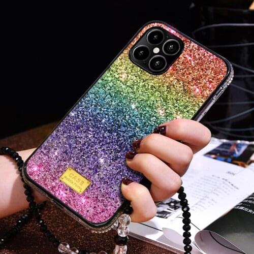 Luxury Bling Diamond i Phone Case For iPhone 11 12 Pro Max Mini SE 2020 Silicone Cover For iPhone X XR XS Max 6 6s 7 8 Plus Case