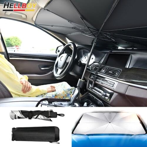 Umbrella Car Sun Shade For VW Tiguan 2020 Passat B7 B8 GOLF 7 MK7 POLO JETTA Front Windshield UV Protector Curtain Cover Shield