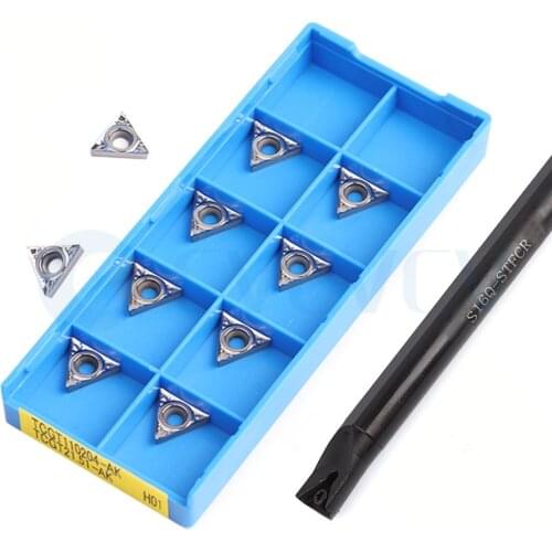 S10K-STFCR11 S12M S16Q-STFCL11 S20R CNC Machine Internal Turning Tools Holder +10Pc TCMT1102 Lathe Carbide insert durable Harden