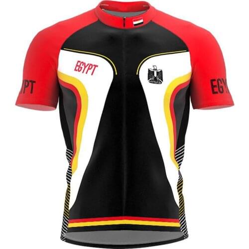 EGYPT Full Zipper Bike Short Sleeve Cycling Jersey for Men and