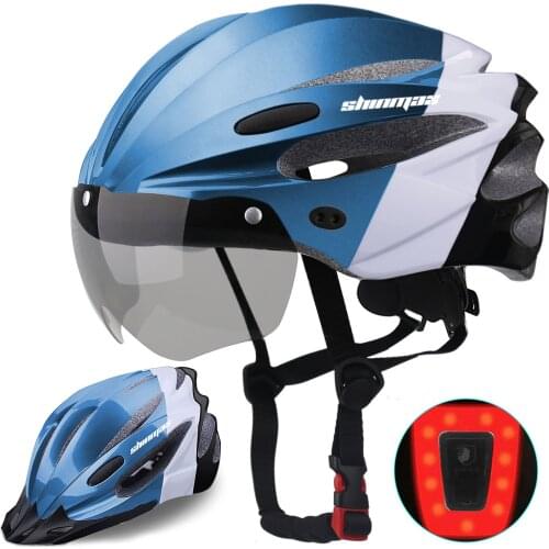 SHINMAX NEW Lamp Cycling Smart LED Light Bike Adult Helmet Electric Bicycle MTB Road Scooter For Sport Urban Helmet Men Women