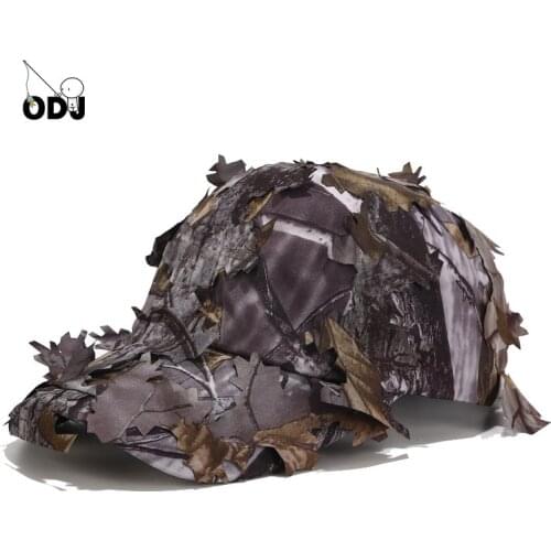 Military Fan Hunting Camouflage Hat Mens Summer Outdoor Sunshade Hat Field Jungle Leaves Bionic Camouflage Baseball Cap Us Army