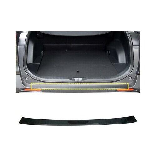 Steel Black Outer Rear Bumper Protector Sill Trim 1pcs For Toyota RAV4 2019-2020