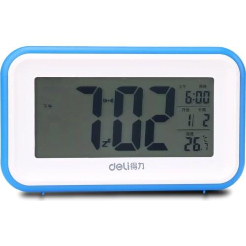 8801 multi-function electronic clock touch light control induction night lazy sleepy creative Bedside Alarm Clock Stationery