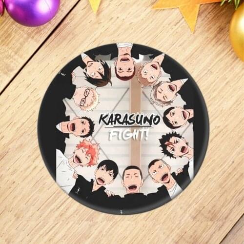 1pcs Anime Haikyuu!! Cosplay Badges Hinata Shoyo Brooch Pins 58mm Japan Anime Collection Badge For Backpacks Clothes Gifts