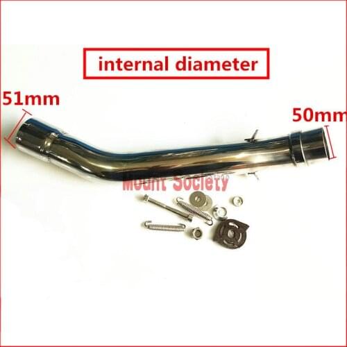 Trasporto Libero Del Motociclo In Acciaio Inox Mezzo Del Tubo Di Scarico For Kawasaki Z750 ZR750