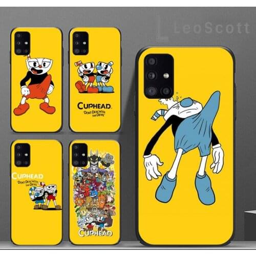 Cuphead Painted Phone Case For Samsung A40 A50 A51 A71 A20E A20S S8 S9 S10 S20 Plus note 20 ultra 4G 5G