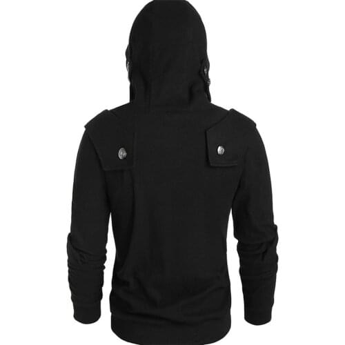 Adult Black Hoodie Tops Hooded Jacket Coat Sweatshirt Plus Size For Adult Men Women