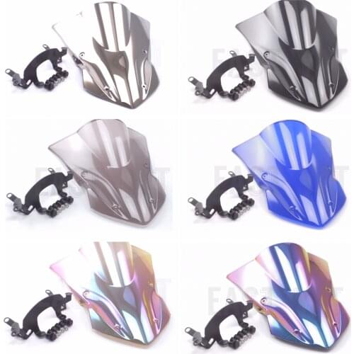 Motorcycle black white windshield suitable for Kawasaki Z900 2017 2018 2019 modified front wind deflector